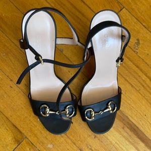 Black Gucci heels size 8. Worn only twice.